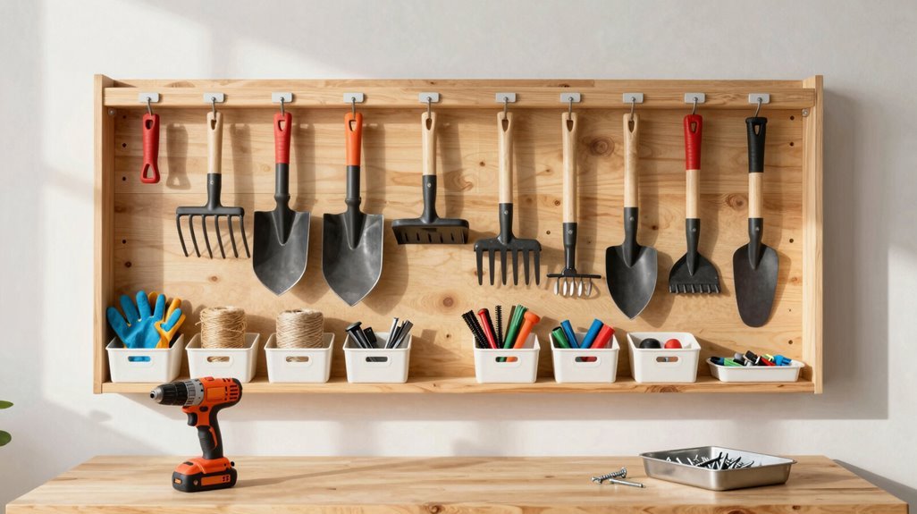 How to Build a Garden Tool Rack – A Step-by-Step DIY Guide 9 organized tool rack system
