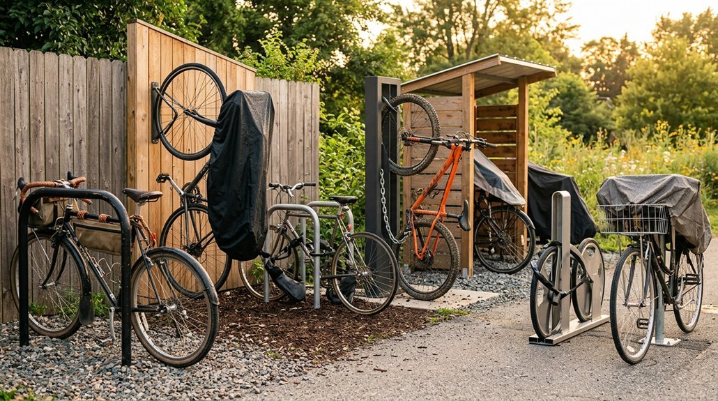 outdoor bike storage tips that prevent rust