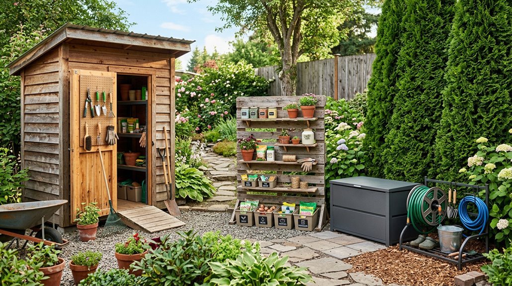 outdoor storage ideas for backyard reuse
