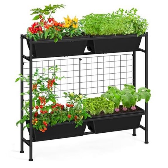 7 Best Planter Boxes for Balconies in 2027 5 oyeal raised bed with trellis
