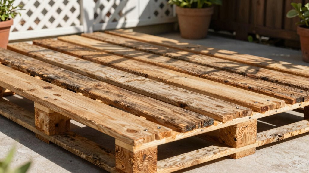 5 Cheap Deck Ideas That Won't Break the Bank 2 pallet deck under 100