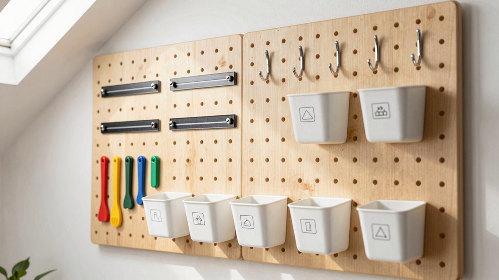 10 Smart Ideas for Hanging Tools in Your Shed 3 pegboard wall for flexible storage