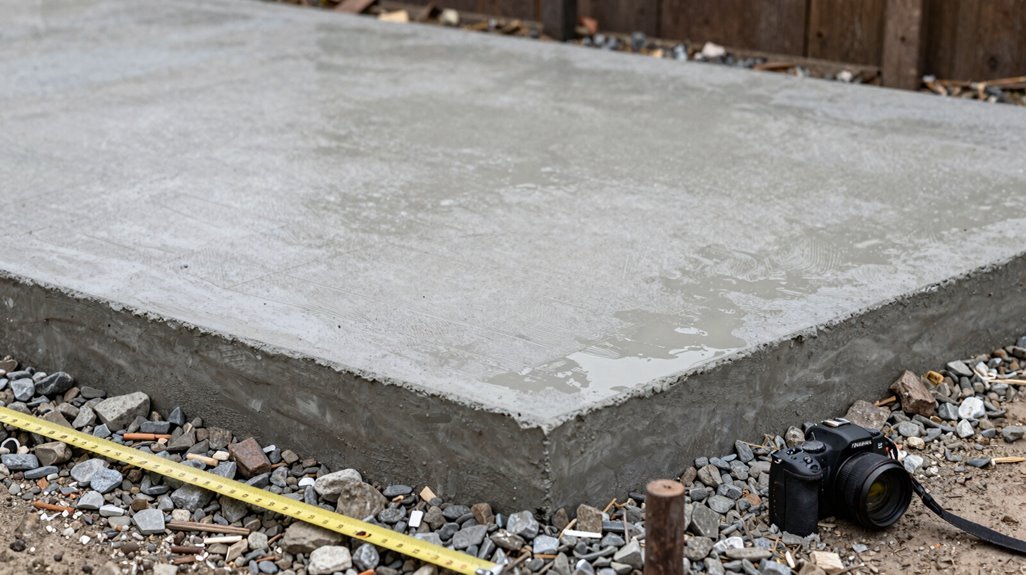 permit frost line shed slab