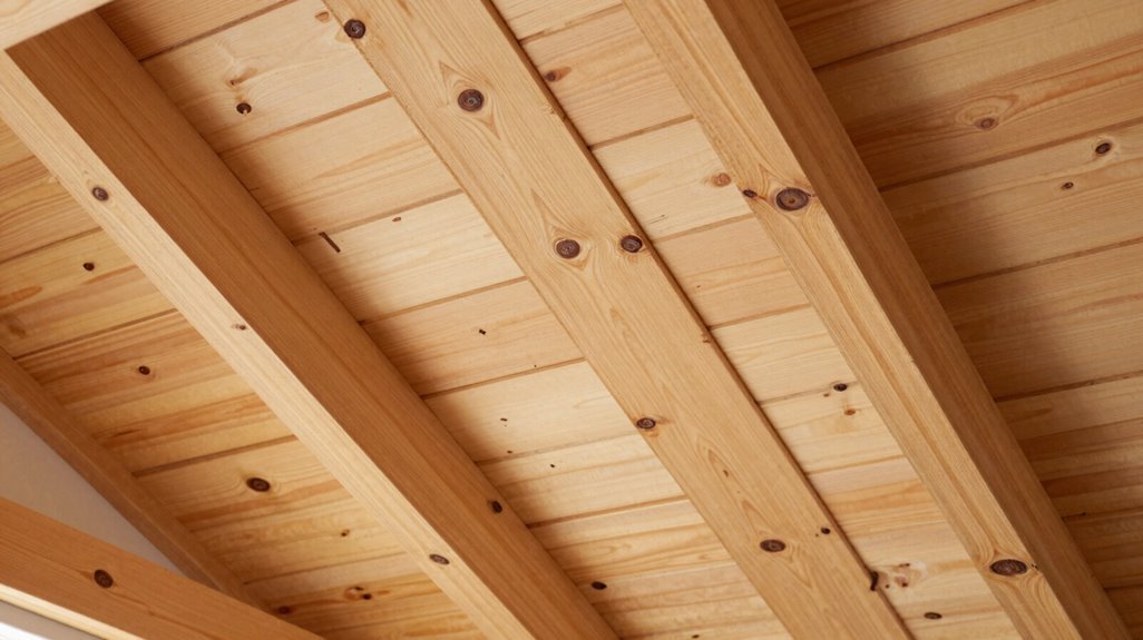 7 Shed Ceiling Ideas That Transform Your Space 3 pine boards warm shed ceilings