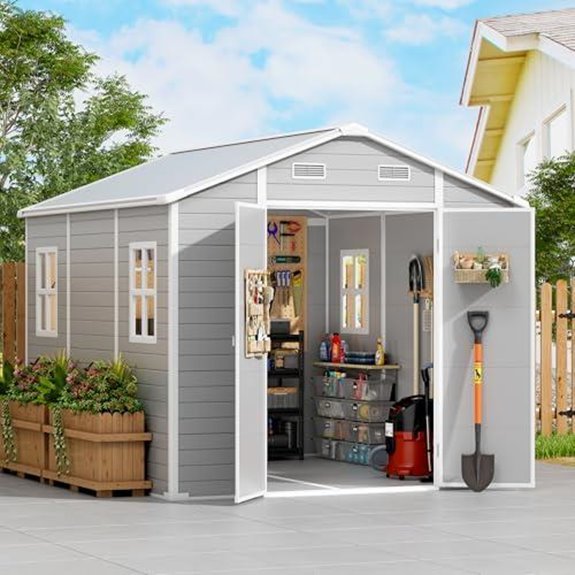 pipleo 8x10 resin shed