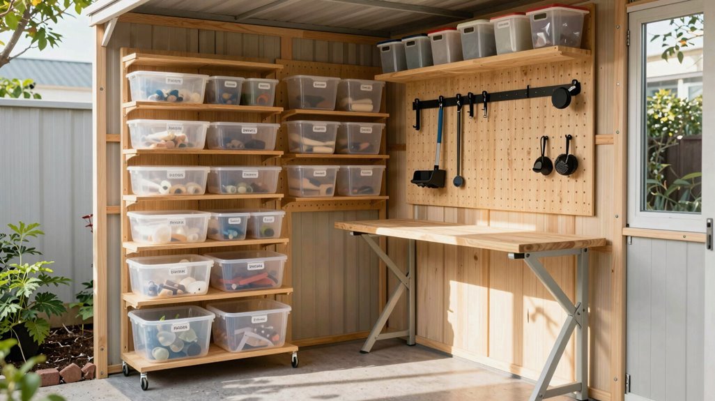 plan shed zones and workflow