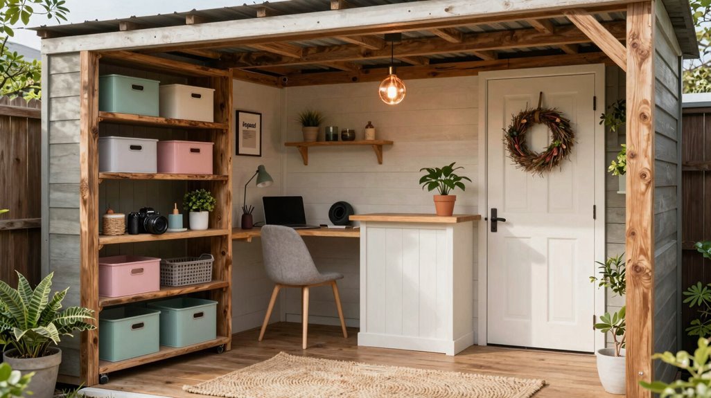 purpose driven shed transformations retreat office bar wellness