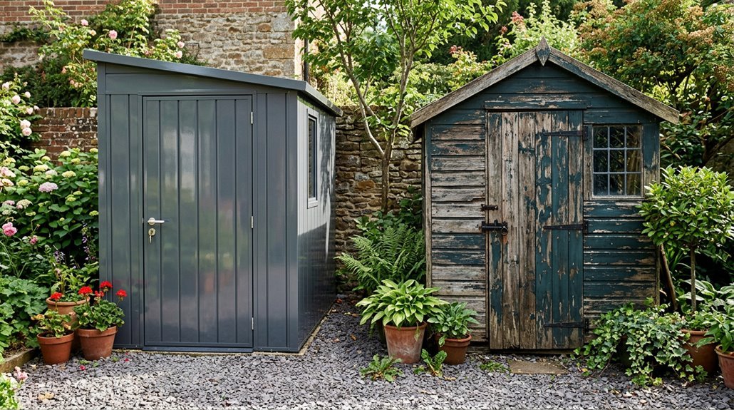 resin vs wood shed differences