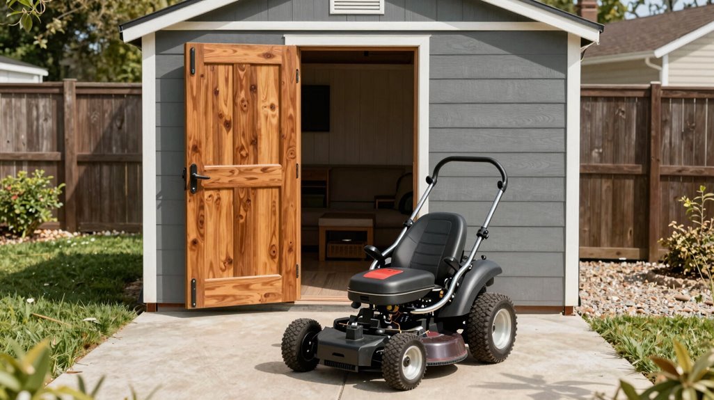 riding mower space planning challenges