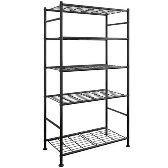 sakugi 5 tier shelving black