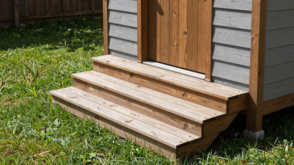 10 Shed Step Ideas to Upgrade Your Backyard Access 2 same day shed steps installed