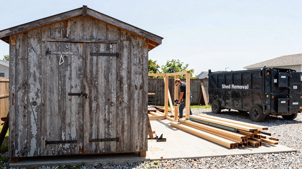 shed demolition costs and options