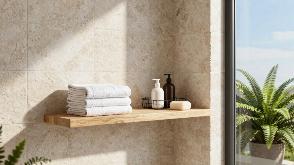 slim slim shelf for towels