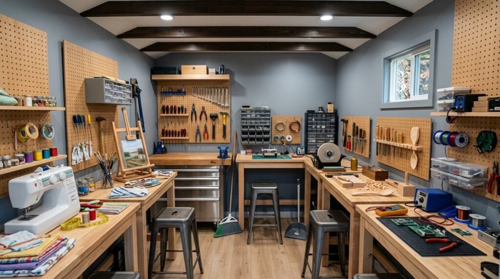 small shed clever workbenches