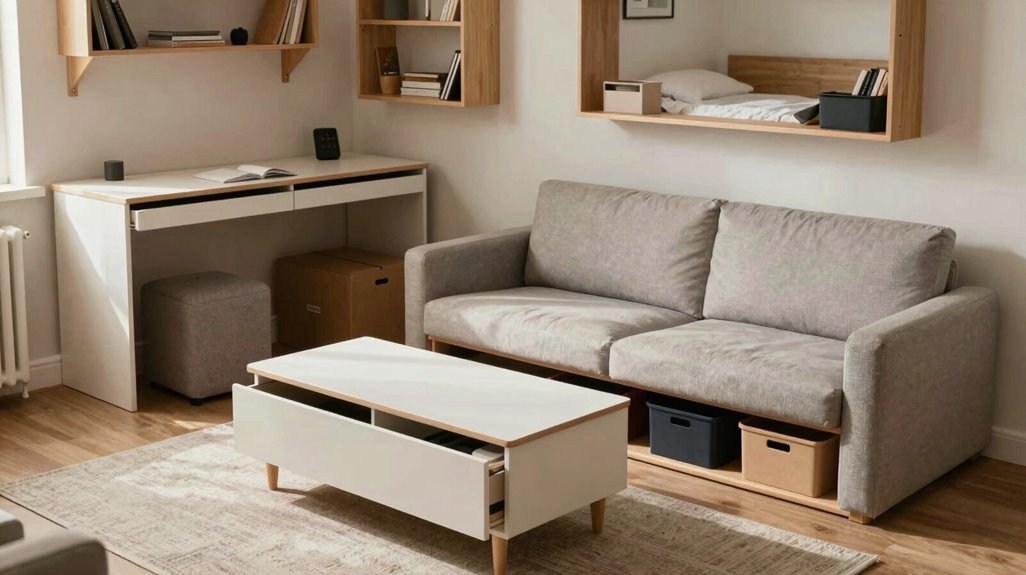 5 Tips for Maximising Storage Space in Small Homes 3 sofa ottoman table storage