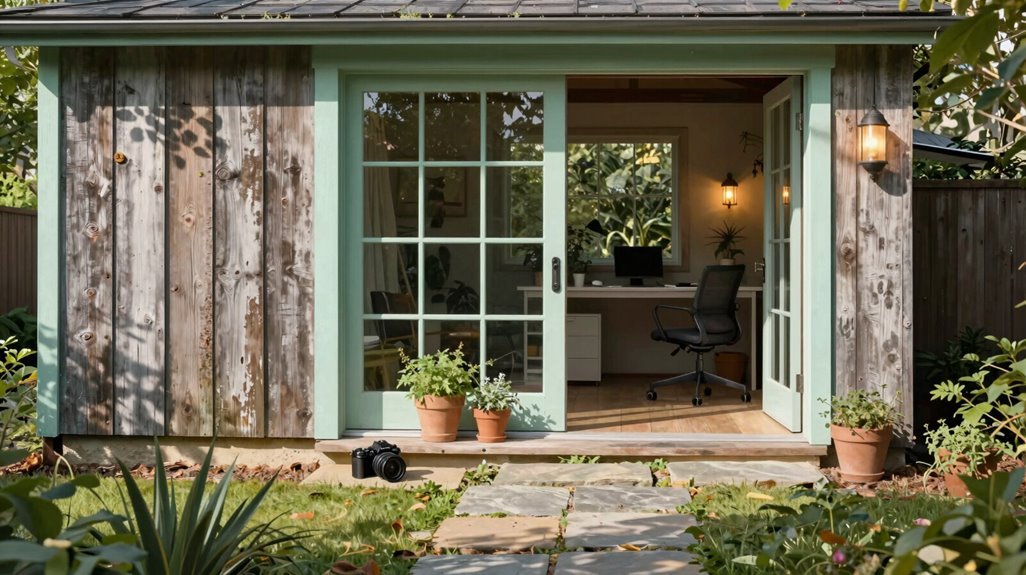 stone paths warm entry outdoor lounge