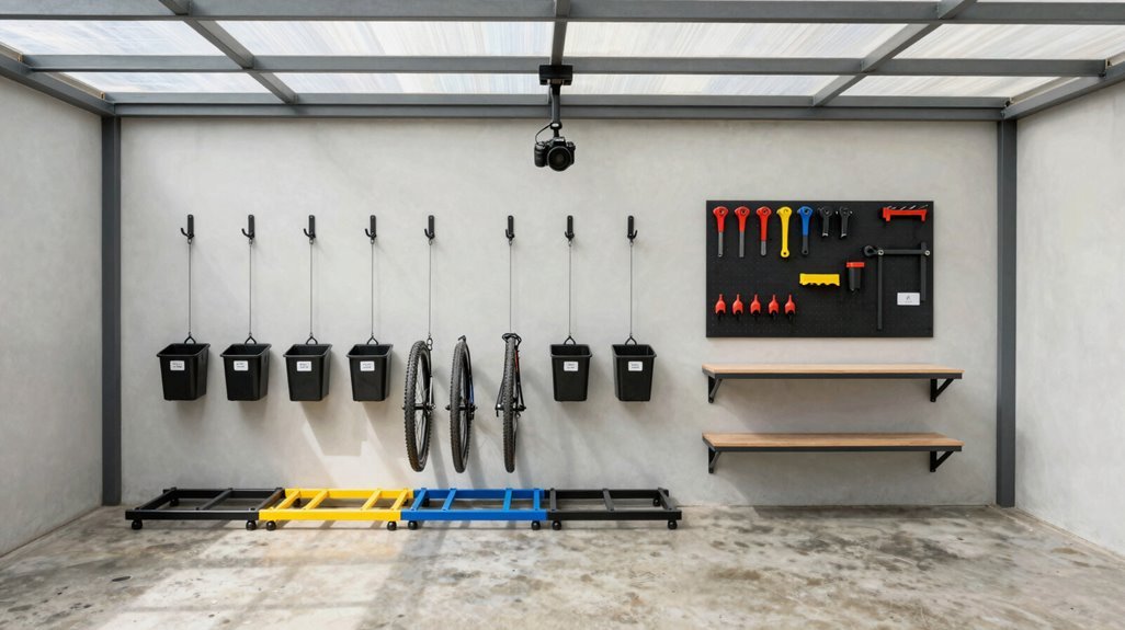 7 Bike Storage Ideas for Shed Organization 1 survey shed dimensions plan bike storage