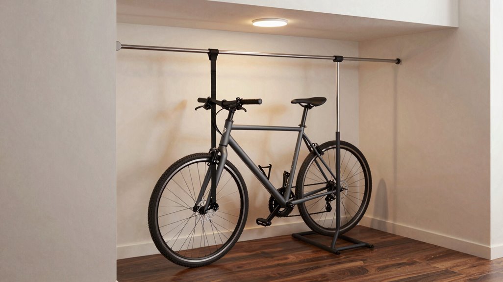 tension rods freestanding racks