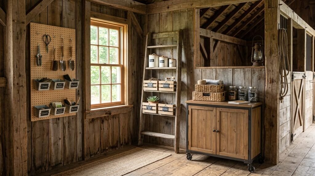 three mini barn storage ideas