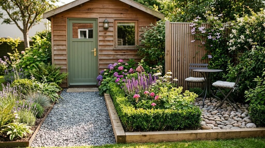 three shed landscaping ideas that look good