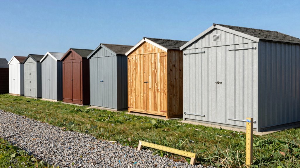 three shed size categories guide space exploration