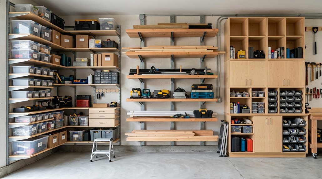 three storage buildings maximize square footage