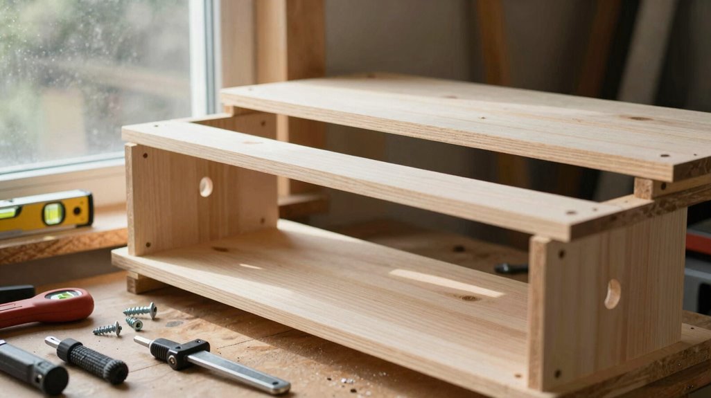 two 24 inch cantilever arms