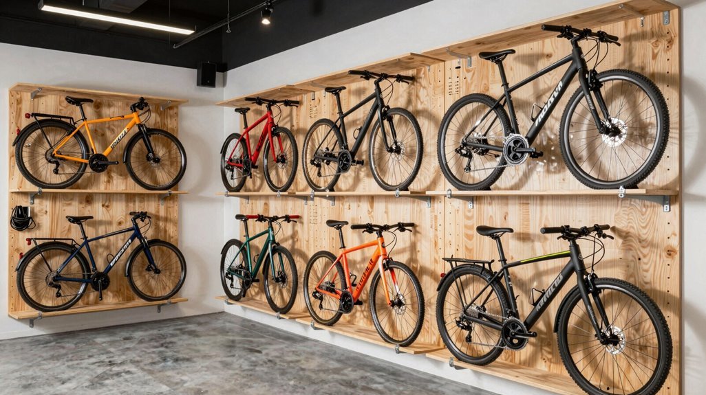 7 Bike Storage Ideas for Shed Organization 2 vertical bike storage with wall mounted hooks