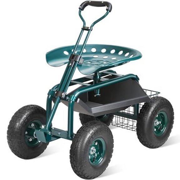 5 Best Rolling Garden Seats for Seniors in 2027 2 vevor garden cart with wheels