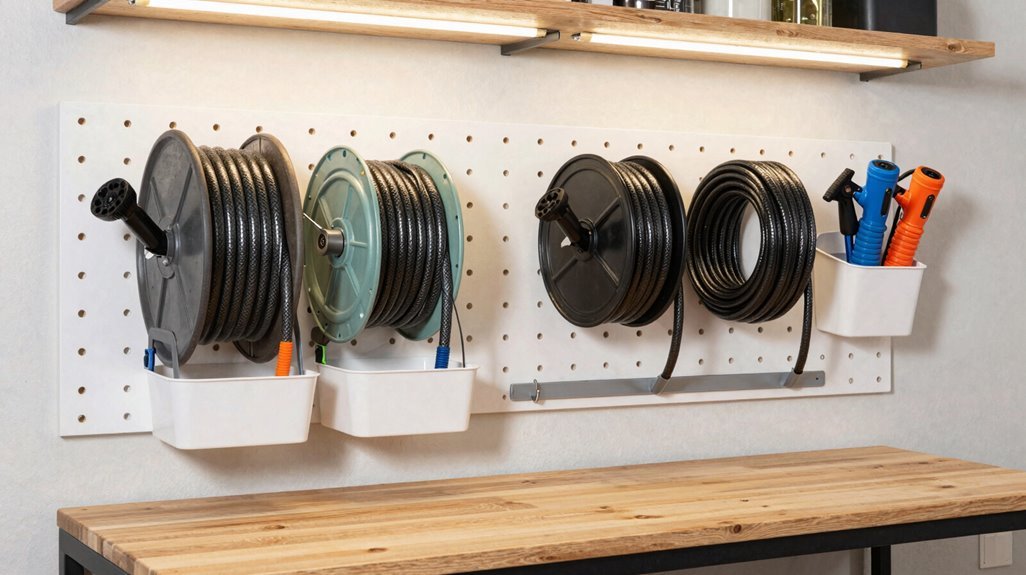 wall mounted compact durable hose reels