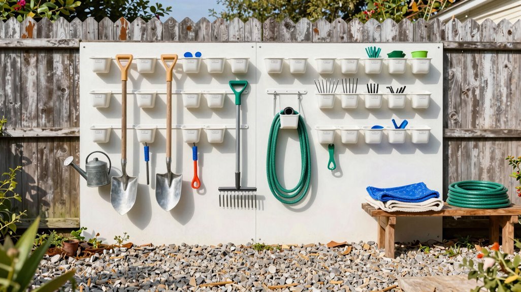 7 Outdoor Garden Tool Storage Ideas That Actually Work 1 wall mounted garden tool storage system