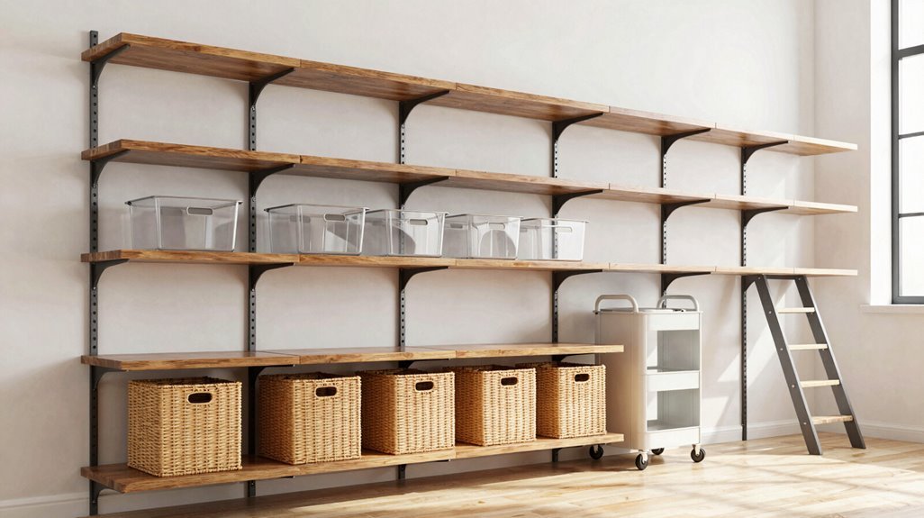 3 Storage Building Shelving Ideas That Maximize Every Square Foot 1 wall mounted shelves maximize storage space