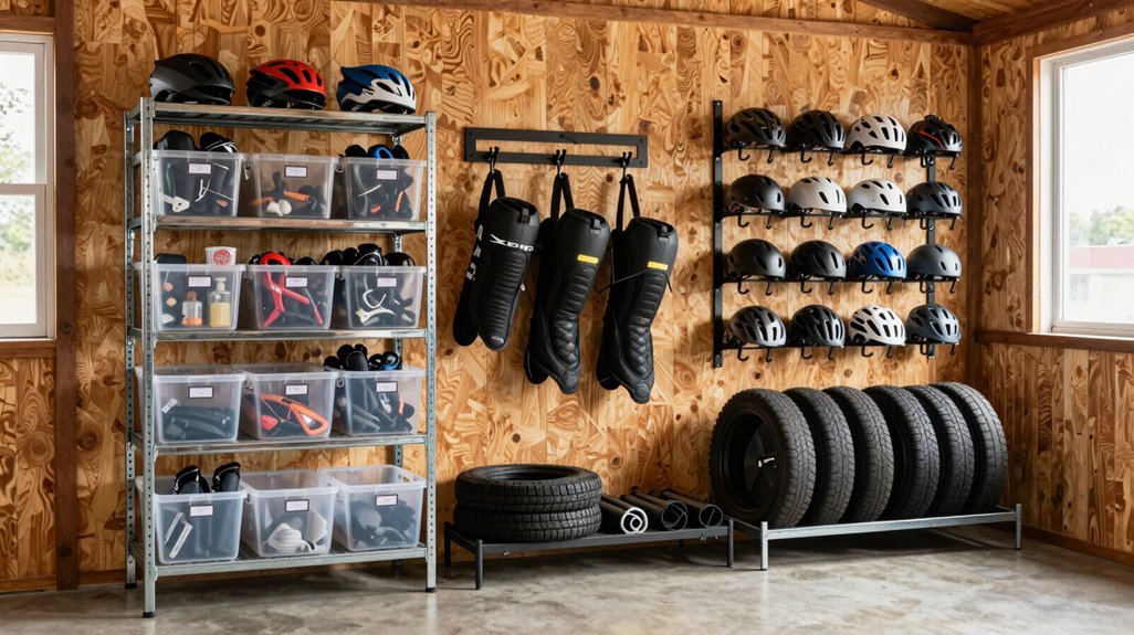 7 Bike Storage Ideas for Shed Organization 4 weatherproof bike shed shelving strategy