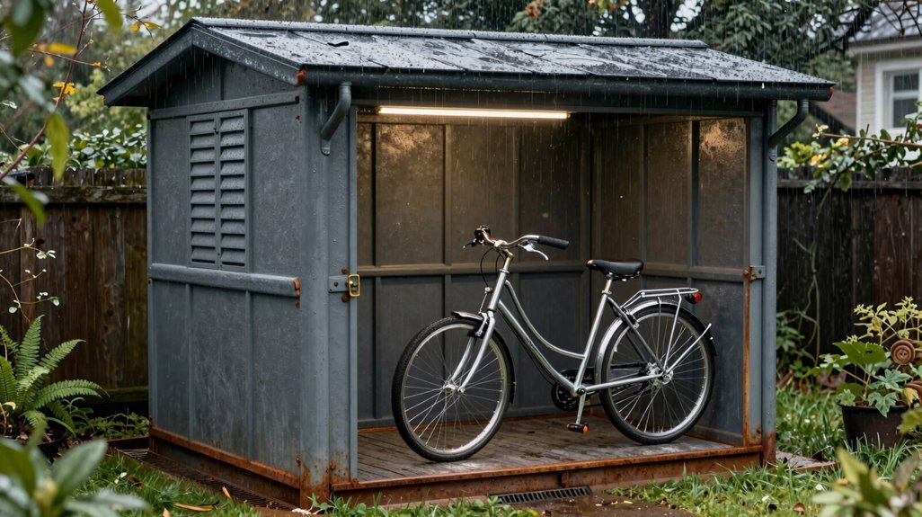 7 Smart Ways to Store Your Bike Outside Without Ruining It 2 weatherproof shed for bike protection