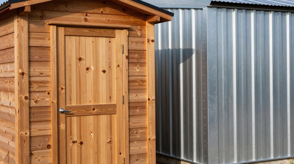 Wood vs Metal Storage Sheds—5 Key Differences 4 wood built shed offers flexible customization and finish options