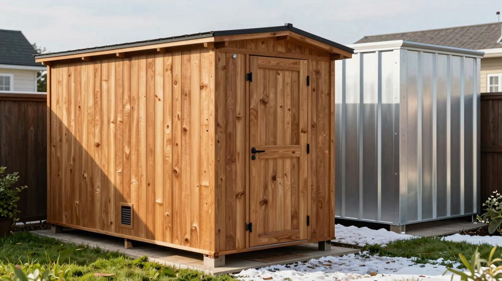 Wood vs Metal Storage Sheds—5 Key Differences 6 wood insulates metal overheats