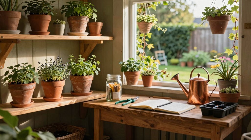 year round potting shed sanctuary